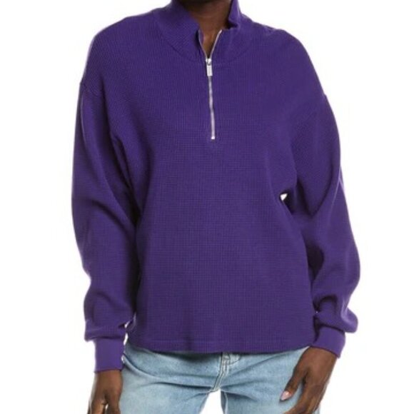 Cotton Citizen Purple Monaco Polo Pullover Sweatshirt - Size Large - NWT - Picture 1 of 8